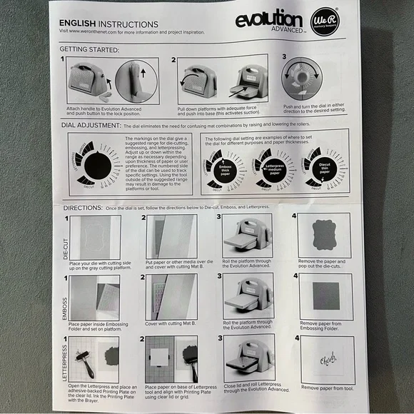 We R Memory Keepers Evolution Advanced die-cut & embossing machine - Picture 15 of 15